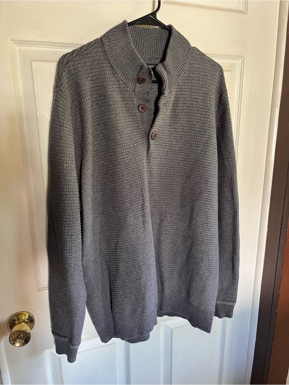 G.H. Bass & Co. Gray Zip-Up Knit Sweater